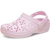 Crocs Classic Floral Cut Out Clog T, Zoccoli Unisex - Bambini e Ragazzi, Cherry Red, 23/24 EU