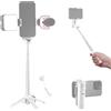 NEEWER Selfie Stick con Otturatore Remoto Bluetooth Rimovibile, Treppiede da Viaggio Leggero Pieghevole per iPhone, Portatelefono a 360° Cold Shoe per YouTube/TikTok Vlog Foto Live Stream, Bianco, P15