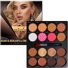 Joyeee Palette viso completa, Fondotinta cotti, Blush rosa, Illuminante oro caldo, Terra abbronzante marrone, Ombretti rossi, Scolpisci e illumina, Grande (16 Colors Full Face Palette)