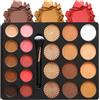 Joyeee Palette viso completa, Fondotinta cotti, Blush rosa, Illuminante oro caldo, Terra abbronzante marrone, Ombretti rossi, Scolpisci e illumina, Grande (22 colors Full Face Palette)
