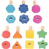 TickiT 74001 Rainbow Wooden Nuts & Bolts Pack of 7