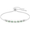 Swarovski Matrix Bracciale, Taglio Rotondo, Verde, Placcato Rodio