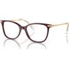 Swarovski SK2010 1008 - Occhiali da Vista Farfalla Bordeaux Donna