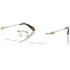Swarovski SK1037 4028 - Occhiali da Vista Rimless Oro Pallido Donna