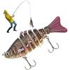 Gungtj Esche di pesca per trota di bassi, esche da nuoto per la pesca dei bassi | Esca da nuoto di trota multi -articolata | Esche realistiche di, crank d'acqua, attrezzatura per acqua salata