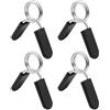 Zerodeko 4pezzi Clip Molla per Manubri in Acciaio e Plastica, Collari di Chiusura per Bilanciere da 25mm, Accessori Pesi da Palestra Impugnatura Robusta e Confortevole
