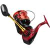 Halearo Mulinello da Pesca in Metallo Ad Alta velocità con Rapporto di Trasmissione 4.1:1 per la Pesca in Acqua Dolce e Salata Rosso e Oro (CS8000)