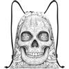 Generic Borsa Palestrasacca da Palestra per Escursionismo Uomo Shopping 36X42Cm Unisex Moda Borsa Sportiva Mexican Skull