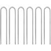 Runheo Picchetti per tenda, 6 pezzi, a forma di U, lunghezza 30 cm, diametro 7 mm, in acciaio zincato, robusti, per campeggio, outdoor, accessori per il fissaggio di gazebo e stabilizzare la struttura