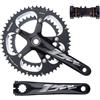 LHHL Integrate Cave Bici da Strada Guarnitura 53-39T Doppio Ingranaggio Guarnitura 170mm Pedivelle Lega di Alluminio con BB(34T)