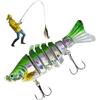 Generico Esche di pesca per trota di bassi, esche da nuoto per la pesca dei bassi | Eschette di nuoto multi -giunti | Kit di spinnerbaits, crank d'acqua, esche per di, placcaggio d'acqua salata pe