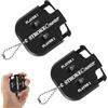 DONOONIS Confezione da 2 contatori manuali da Golf, contatore segnapunti, contatore Risultati Golf, contatore clicker, indicatore Risultato Golf, contatore punteggio Golf con Portachiavi