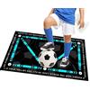 BDBFDFY Tappeto Allenamento Calcio, Tappeto Calcio Allenamento 60 X 90 cm,tappetino da calcio per bambini,Cinesini per Allenamento Antiscivolo Ammortizzante,Allenamento Calcio per Bambini/Adulti