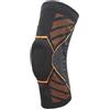 YUKOFE Ginocchiere Supporto Antiscivolo Traspirante Ginocchiera in nylon Attrezzatura sportiva per esercizi per uomo Donna Fitness all'aperto Corsa Basket Pallavolo Arancione Nero Taglia