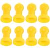 SHOWERORO 8 Pezzi Tappi Copertura Pali per Trampolino in Plastico Giallo, Protezione Sicura e Resistente per Festa Estiva, Accessori per Installazione e Sicurezza