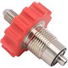Yosoo Health Gear Adattatore per Serbatoio di Gas CO2 Adattatore di Riempimento di CO2 in Acciaio Inossidabile G5 da 8 a 7 16 20 Filettatura Design con Ingranaggio Rosso Connessione Resistente alle