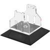 Marchfunny Porta mulinello da pesca in acrilico con clip a V e base trapezoidale per prestazioni anti-punta e durata migliorate (B)