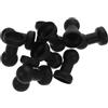 ULTECHNOVO 10 Pezzi Cappucci per Pali di Trampolino in Plastica Nera, Copertura Resistente per Connessione e Fissaggio, Facile da Installare per Ricambi Trampolino