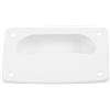 WRITWAA Maniglia a Incasso - 4'' x 2'' Maniglia a Incasso per Porte - per imbarcazioni, portelli a Pavimento, coperchi di Coperta, armadietti e Cassette degli Attrezzi, Colore Bianco