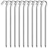 DJSKLDF Picchetti da Tenda 10pcs Aluminum Tent Stakes Pegs with Hooks,Outdoor Travel Camping Tarp Ground Hard And Light Peg Awning