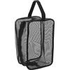 Levemolo Borsa da doccia in rete nera per uomo con manico portatile e funzione anti-usura, organizer compatto adatto per palestra e viaggio