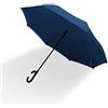 Generic CMBSSTFC Ombrelli Ombrello da Golf Grande Ombrello inverso con Apertura Automatica Ombrello a Bastone invertito Doppio baldacchino Ombrello a Canna ventilato Ombrello da Pioggia