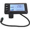 Yosoo Health Gear Display LCD per Bici Elettrica GD01, Display per Scooter ABS 24V 36V 48V con Connettore Antipioggia a 5 Core, Schermo Contachilometri Batteria con Regolazione della velocità per