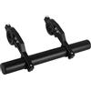 Garneck Estensore Multi-Funzione per Manubrio della Bicicletta in Lega di Alluminio Nero Clip Fissa per Supporto Luce e Tachimetro
