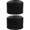 SAFIGLE Coprigambe Rotondi 50Mm 2Pezzi Nero Gomma Ispessita per Attrezzature Fitness Protezione Pavimenti e Riduzione Rumore con Facile Installazione