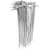 DJSKLDF Picchetti da Tenda Heavy Duty Metal Tarp Stakes 15cm Galvanized Steel Tent Pegs Guyline Hook Ground Anchors for Outdoor Backpacking Bushcraft Fix(10pcs)