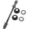 Hohopeti Mozzo e ASSE Posteriore da 180mm per Mountain Bike, Kit Completo 1 Set in Metallo Grigio con Resistenza e Uso per off-Road