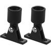 HEANUJJ Accessori per Tendalino Barca 2 Pezzi in Nylon Nero, Tappo Terminale Occhio Bimini Top Resistente a Condizioni Marine e Meteo Avverse, per Navigazione Yacht