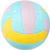 BTOSEP Palla da pallavolo da allenamento, in PVC, morbida, altamente elastica, per ginnastica, giochi in piscina e interni, misura 5