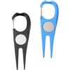 FESTFENDS Set 2pezzi Attrezzi da Golf per Riparazione Divot in Acciaio Inossidabile Leggero e Tascabile Marcatore Pallina Professionale per Terreno da Golf