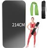 TONINT Tappetino da yoga grande, 214 x 71 x 0,6 cm, antiscivolo, durevole, ecologico, tappetino sportivo e ampio per l'allenamento a casa, yoga, pilates, stretching, meditazione
