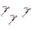 Generico Kit 3 Cucchiaini Vespa Rosso 6Gr Pesca Trota Spinning Lago Fiume Vespato