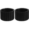 SHINEOFI Coprigambe Rotondi Nero in Gomma Ispessita 50Mm 2Pezzi per Protezione Pavimenti e Riduzione Rumore Attrezzature Fitness Facile Installazione