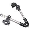 Cocoarm Portaombrello da Bicicletta, Supporto per Ombrello da Bici Regolabile in ABS in Metallo, Morsetto per Manubrio Antiurto per l'Uso della Pioggia del Sole su Scooter Elettrici per Biciclette