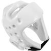 DOITOOL Casco da Boxe Regolabile in Pu Traspirante e Adulti, Protezione per Allenamento di Karate e Sparring, Colore Bianco Comodo e Resistente