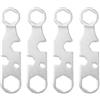 OHPHCALL Set di 4 Pezzi Utensili Multifunzione in Metallo per Riparazione Skateboard e Roller Chiave Argento Compatto