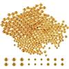 SOESFOUFU 300 Perline Dorate per Pesca ABS, Rotonde e Pratiche, 3 Misure Diverse, Evitano Superfici Ruvide, Accessori per Pesca a Mosca