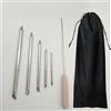 Ayolofei Set di attrezzi da giunzione per fune, 7 pezzi, in acciaio inox, include aghi di giunzione in 5 misure, cursore e custodia per intrecciare, annodare, montagne veloci e giunture