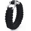 FESTFENDS Braccialetto Resistente Fino a 190kg in Corda Paracadute Sopravvivenza con Chiusura in Acciaio Inox Nero Materiale Poliestere Colore Casuale per Hiking e Hunting