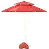 Generic CMBSSTFC Ombrelloni da 9' Ombrellone da Spiaggia/Piscina/Giardino/Patio con Doppio Piano, ombrellone da Tavolo per Esterni Resistente all'Acqua/Mercato