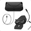 Steinwhale Black PU Leather Glasses Storage & Charging Set for Ray-Ban Meta 2 AI Glasses, built-in USB-C, supporto interno, cavo magnetico USB-C