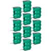 vhbw 10x NiMH Batteria a bottone di ricambio 3 pin tipo 3/V80H 80mAh 3,6V adatta a batterie per modellismo, luci solari ecc.