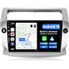 BXLIYER JOYX Android 14 Autoradio Per Citroen C4 / C-Quatre/C-Triomphe(2004-2012) - 4G+64G - Built-in DSP/Carplay/Android Auto - Camera MIC GRATUITI - DAB Volante 4G WiFi 360-Cam Fast-Boot - 9 Pollici 2 Din