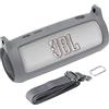 co2CREA Custodia Protettiva in Silicone Compatibile per JBL Flip 6 (silicone + gancio moschettone + tracolla (altoparlante non incluso) (grigio)(solo scatola,Case Only)