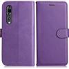 DENDICO Cover per Huawei P20 PRO, Premium Portafoglio PU Custodia in PU Pelle, Flip Libro TPU Bumper Caso per Huawei P20 PRO, Viola