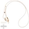 Olgary Cordino Per Cellulare Universale Telefono Phone Lanyard Tracolla con 2 Patch, Collana Nylon Cinturino Regolabile In Pelle Intrecciata, Compatibile Con La Maggior Parte Degli Smartphone, Bianco